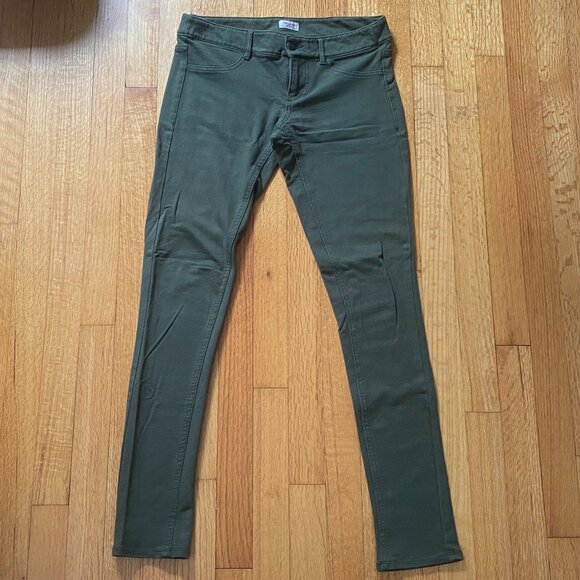 Mossimo Olive Green Stretch Skinny Jeggings - Picture 1 of 7